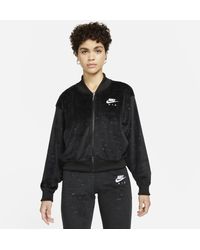 nike rose gold metallic air track jacket