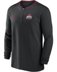Nike - Ohio State Buckeyes Sideline Coach Dri-Fit College 1/2-Zip Long-Sleeve Top - Lyst