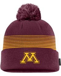 Nike - Minnesota Sideline Peak College Cuffed Pom Beanie - Lyst