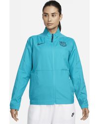 Nike - F.c. Barcelona Third Football Woven Jacket 50% Recycled Polyester - Lyst