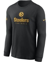 Men's Nike Black Pittsburgh Steelers Blitz Essential T-Shirt Size: 3XL