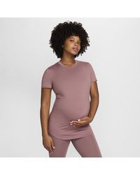 Nike - (m) One Dri-fit Slim-fit Short-sleeve Top (maternity) - Lyst