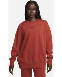 Nike - Sportswear Phoenix Fleece Oversized Crew-neck Sweatshirt Polyester - Lyst