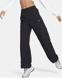 Nike - Sportswear Everything Wovens Broek Met Halfhoge Taille En Open Zoom - Lyst