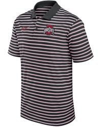 Nike - West Virginia Mountaineers Primetime Victory Striped Dri-Fit College Polo - Lyst