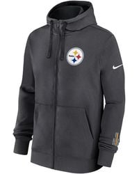 Nike - Pittsburgh Steelers Playbook Page Club Nfl Full-Zip Hoodie - Lyst