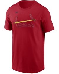 Nike - St. Louis Cardinals Cooperstown Wordmark Mlb T-shirt - Lyst
