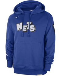Nike - Brooklyn Nets Standard Issue 2023/24 City Edition Nba Courtside Hoodie Cotton - Lyst