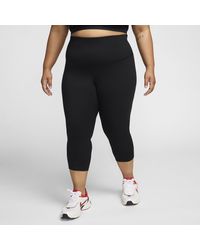 Nike - One High-waisted Crop Leggings (plus Size) - Lyst