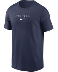 Nike - New York Yankees Large Logo Back Stack Mlb T-shirt - Lyst