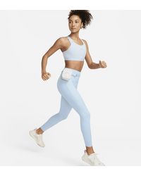 Nike - Trail Go Firm-support High-waisted 7/8 leggings With Pockets Recycled Nylon/50% Recycled Nylon Minimum - Lyst