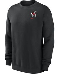 Nike - Georgia Club Fleece College Sweatshirt - Lyst