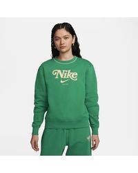 Nike - Felpa a girocollo in fleece sportswear - Lyst