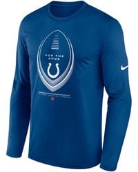 Nike Indianapolis Colts Legend Icon Dri-fit Long-sleeve T-shirt in Blue ...