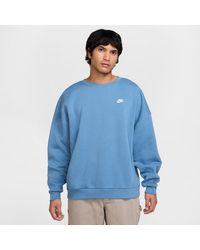 Nike - Sportswear Club Oversized Fleece Crew-Neck Sweatshirt - Lyst