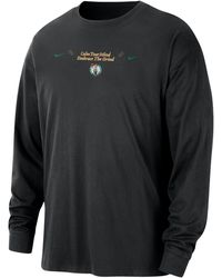 Nike - Boston Celtics Courtside Nba Max90 Long-Sleeve T-Shirt - Lyst