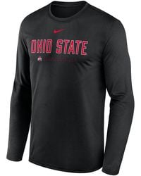 Nike - Ohio State Courtside Basketball Shootaround Legend Dri-Fit College Long-Sleeve T-Shirt - Lyst
