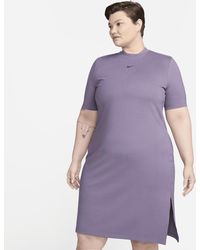 Nike - Sportswear Essential Midi Dress (plus Size) - Lyst