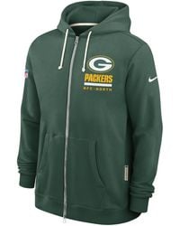 Nike - Bay Packers Utility Player Sideline Dri-Fit Nfl Full-Zip Hoodie - Lyst