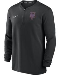 Nike - New York Mets Authentic Collection Game Time Dri-fit Mlb 1/2-zip Long-sleeve Top - Lyst