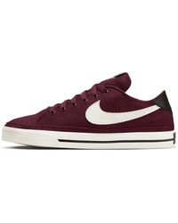 Nike Court Legacy Canvas Shoes In Red, - Purple