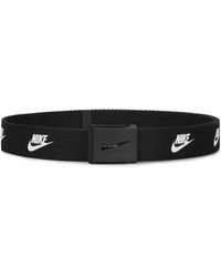 Nike Futura Web Golf Belt In Black,