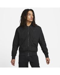 Nike Sportswear Tech Fleece Bomber Jacket in Light Bone/Black (White) for  Men | Lyst