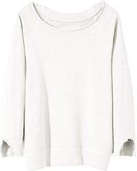 Nili Lotan Luka Scoop Neck Sweatshirt - White