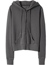 Nili Lotan Callie Zip Up Hoodie - Gray