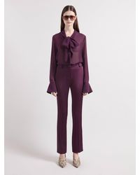 Nina Ricci - Burgundy Cady Tailoring Pants - Lyst