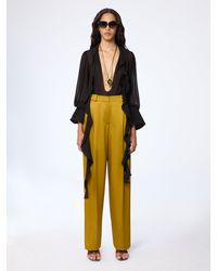 Nina Ricci - Wide-Leg Crepe Satin Pants - Lyst