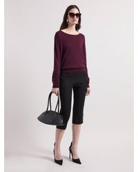 Nina Ricci - Burgundy Open Back Sweater - Lyst