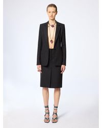 Nina Ricci - Pinstriped Virgin Wool Midi Skirt - Lyst