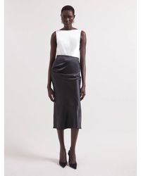 Nina Ricci - Asymmetrical Satin Skirt - Lyst
