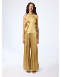 Nina Ricci - Halterneck Silk Satin Top - Lyst