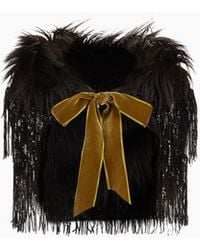 Nina Ricci - Faux Fur And Sequin Stole - Lyst
