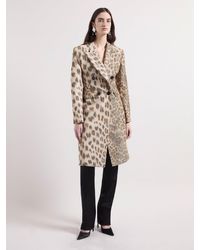 Nina Ricci - Leopard Taffeta Frock Coat - Lyst