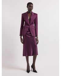 Nina Ricci - Burgundy Cady Blazer With Bow - Lyst