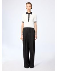 Nina Ricci - Bicolour Cropped Polo - Lyst