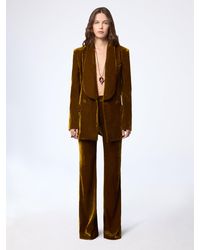 Nina Ricci - Fluid Velvet Flared Pants - Lyst