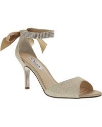 Nina - Vinnie-champagne Bliss Satin - Lyst