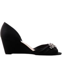 nina emiko embellished evening wedges