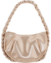 Nina - Starry-taupe braided Crystal Detail Hobo Bag - Lyst