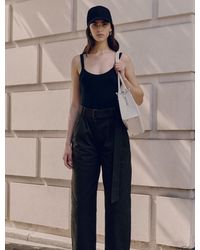 NINETY PERCENT - Classic Rib Cami Top In Black - Lyst