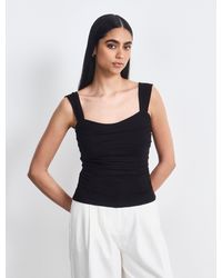 NINETY PERCENT - Aki Cami Top In Black - Lyst