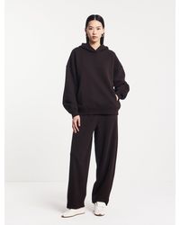 NINETY PERCENT - Ellery Barrel Leg Sweatpant In Bitter Chocolate - Lyst
