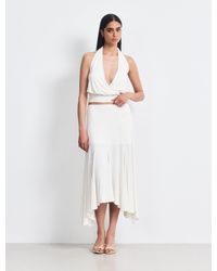 NINETY PERCENT - Elara Skirt In Chalk - Lyst
