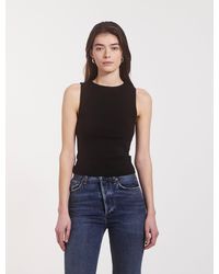 NINETY PERCENT - Maya Cropped Tank In Black - Lyst