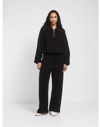 NINETY PERCENT - Straight Leg Sweatpant In Black - Lyst
