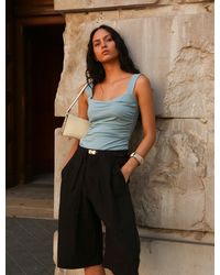 NINETY PERCENT - Aki Cami Top In Powder Blue - Lyst